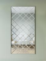 Зеркальное панно из зеркальной плитки 18 см с фацетом 10 мм (размер 102х204см) в интернет магазине Зеркальной плитки Топ Декор